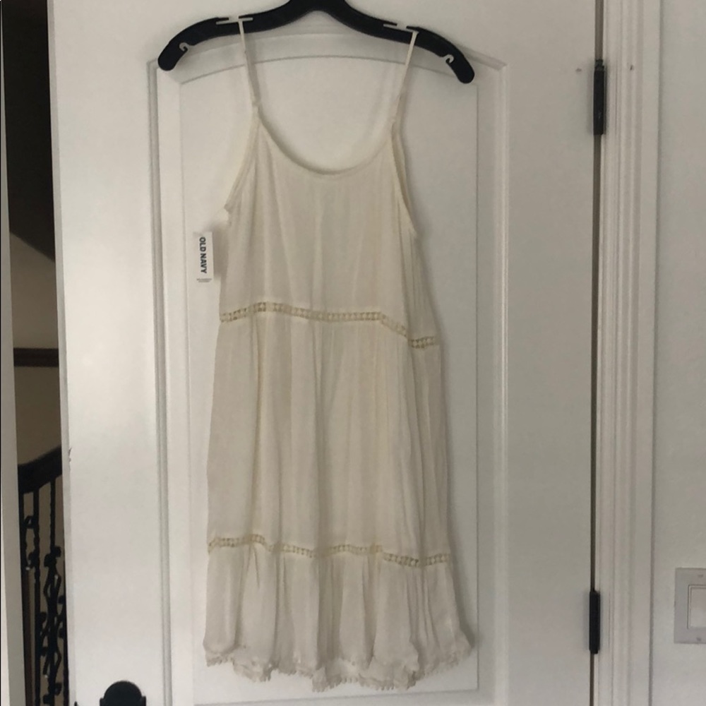 Casual white summer dress